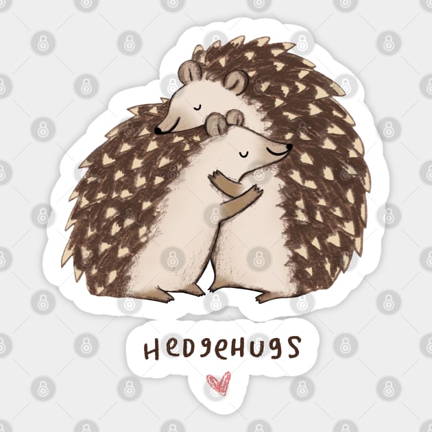 Hedgehugs Sticker by Sophie Corrigan